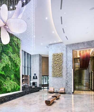 Lobby of Carlton City Hotel Singapore