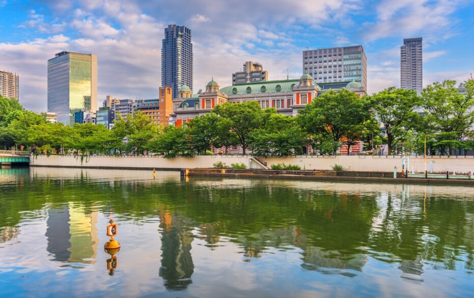 Osaka, Japan at Nakanoshima Island nestled between the Tosabori and Dōjima rivers Silverkris