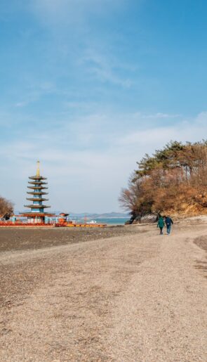Chungcheong beach, in Anmyeondo, South Korea