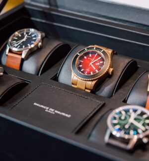 Chic watch designs at Maurice de Mauriac.