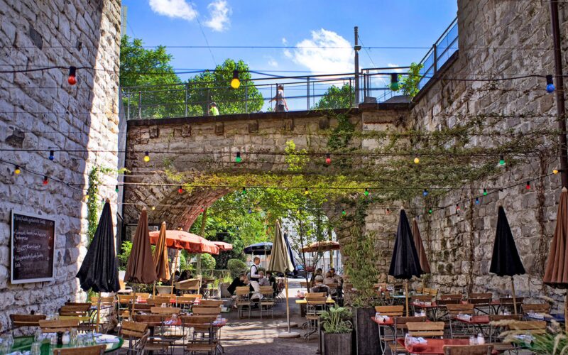 Zurich&rsquo;s former railway viaduct is now known as Markthalle Im Viaduk.