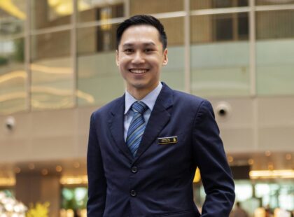 SIA flight steward Jeffrey Tay