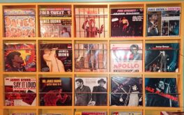 vinyl records wall jazz