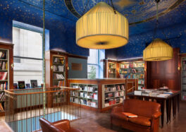 ravenclaw aesthetic bookstore zodiac ceiling